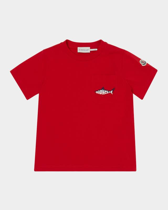 Boy's Shark Logo Short-Sleeve T-Shirt, Size 4-